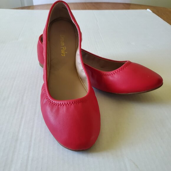 Dream Pairs Sole Happy Red Ballerina Shoe Size 10 - Picture 14 of 14